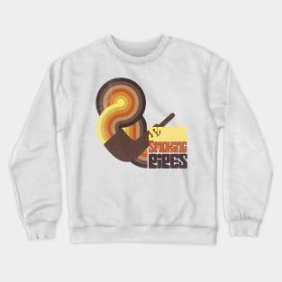 Still Smoking Pipes Retro Smoke Swirl Crewneck Sweatshirt